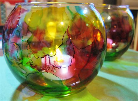 stained glass votive