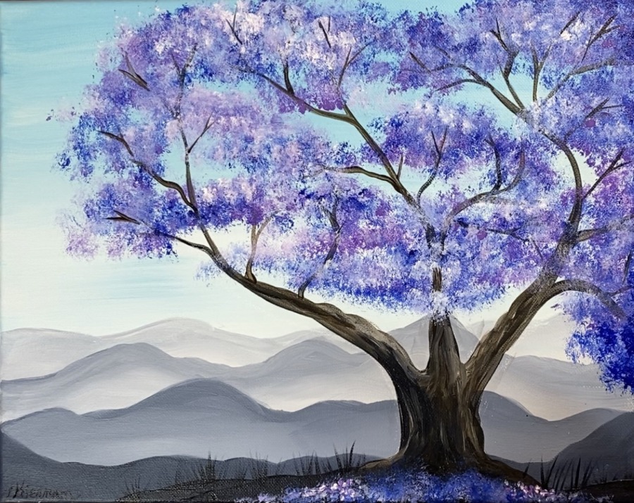 spring tree painting