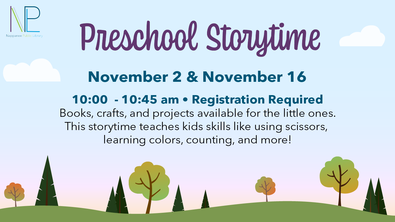 November Preschool Storytime