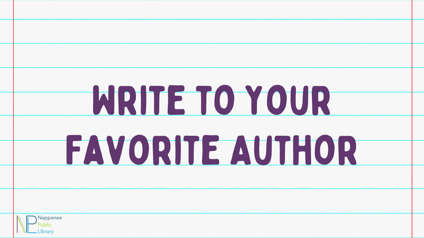 write to your favorite author