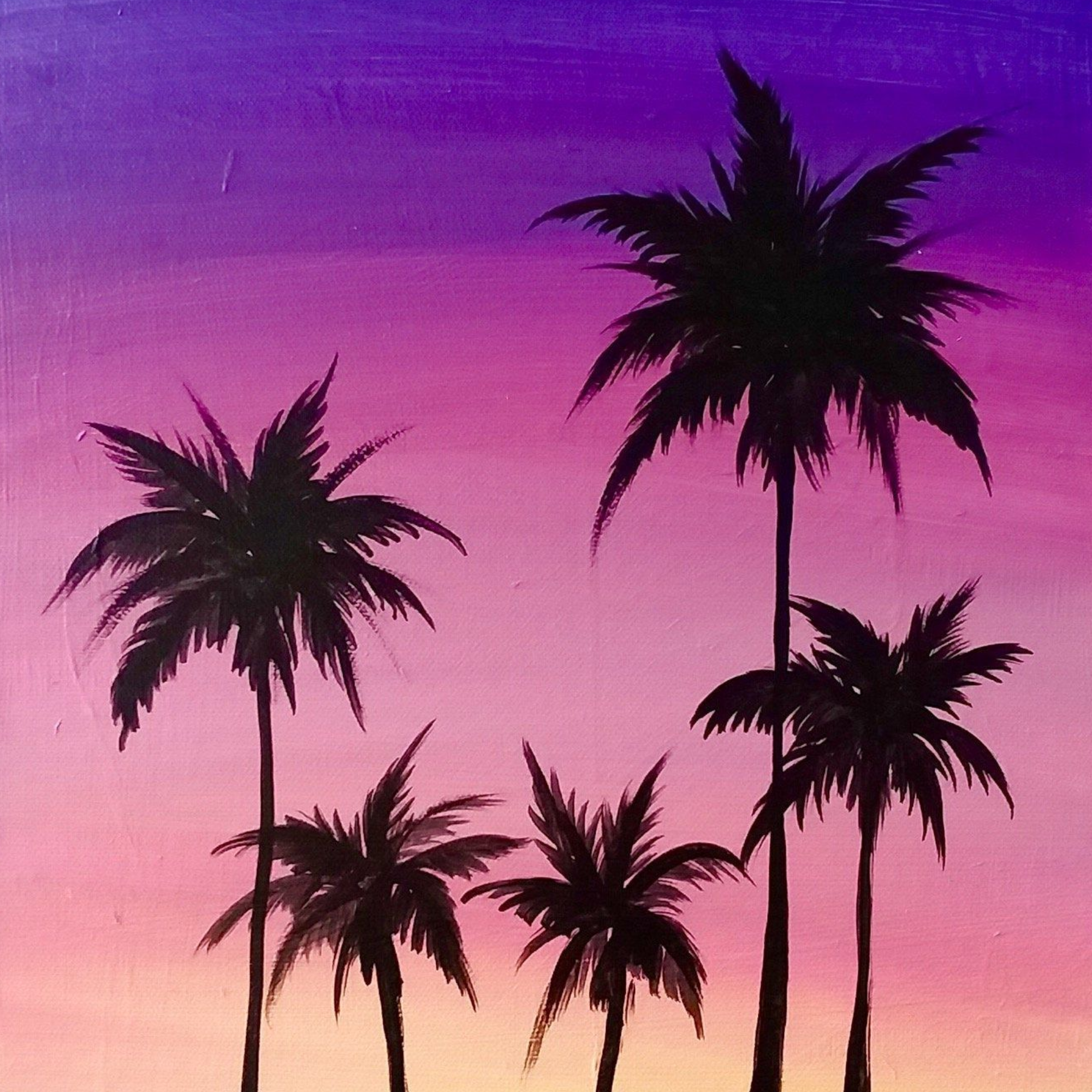 palm tree painting