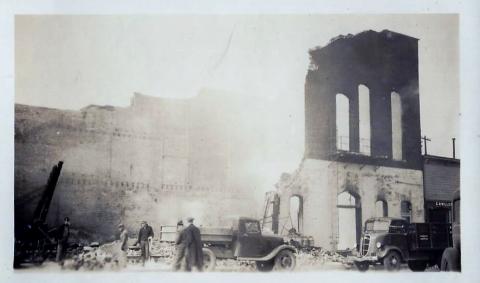 Auditorium Building aftermath