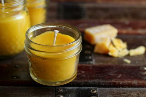 beeswax candle