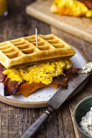 waffle sandwich