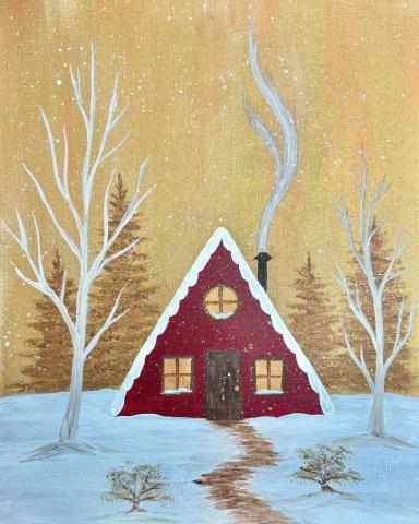 cozy winter cottage